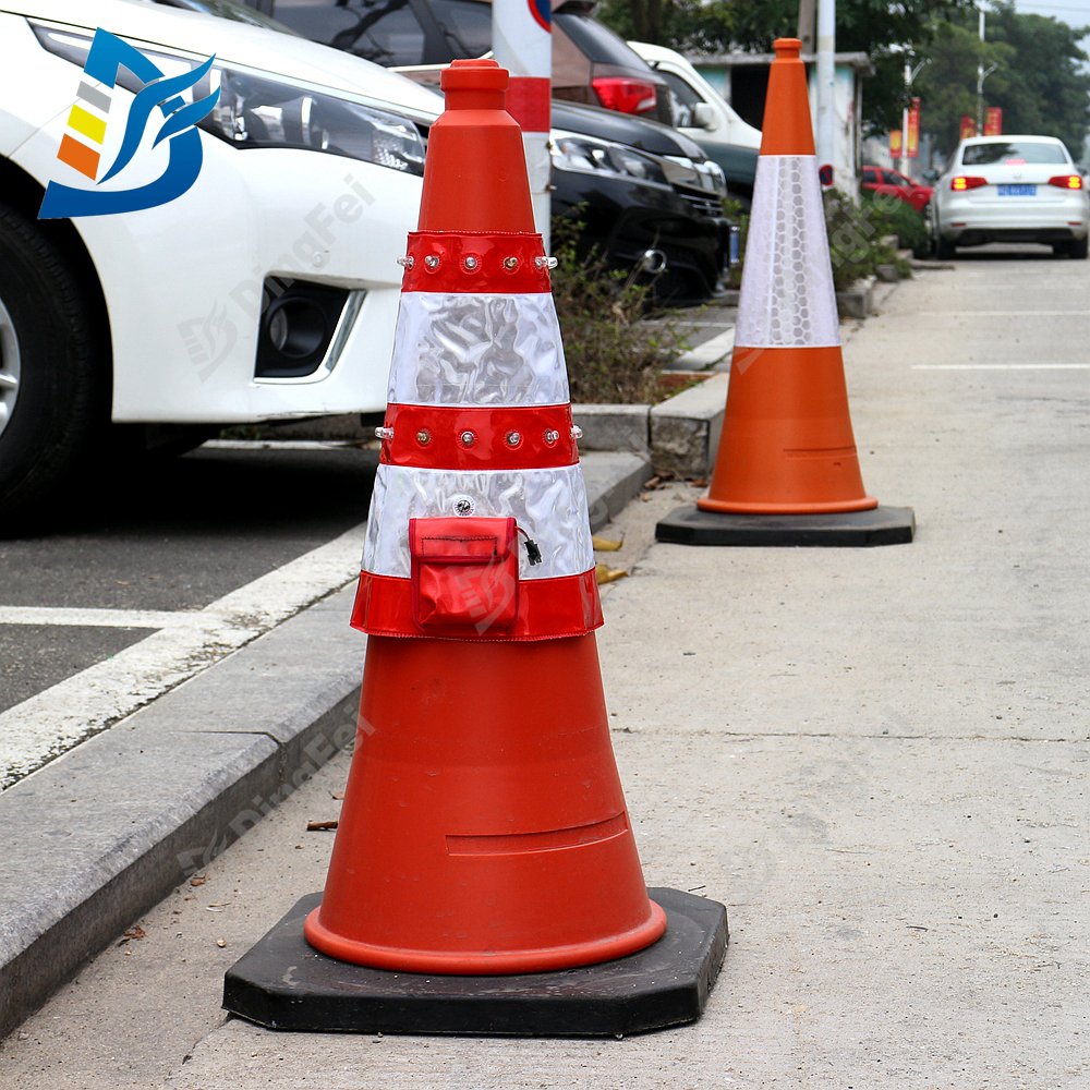 LED Lighted Reflective Traffic Cone Collars Sleeve For Traffic Cone - 